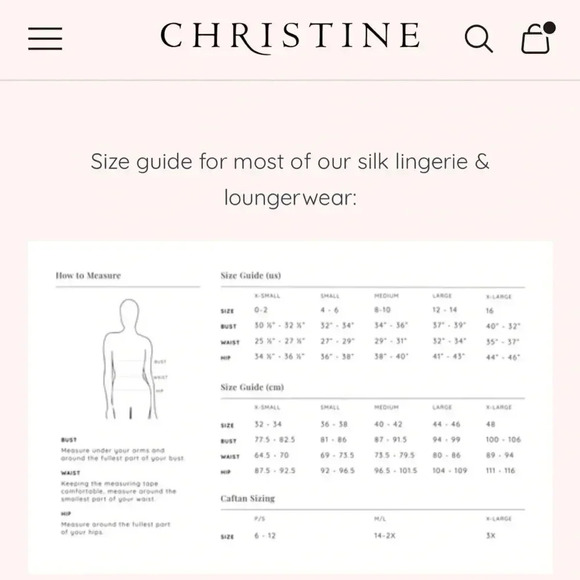 Christine Women’s Silk Lingerie Loungewear Blk Lydia Slip‎ Dress Chemise Sm NWOT - Picture 6 of 7